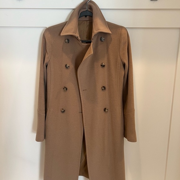 Theory Wool Cashmere Camel Coat - Picture 6 of 9